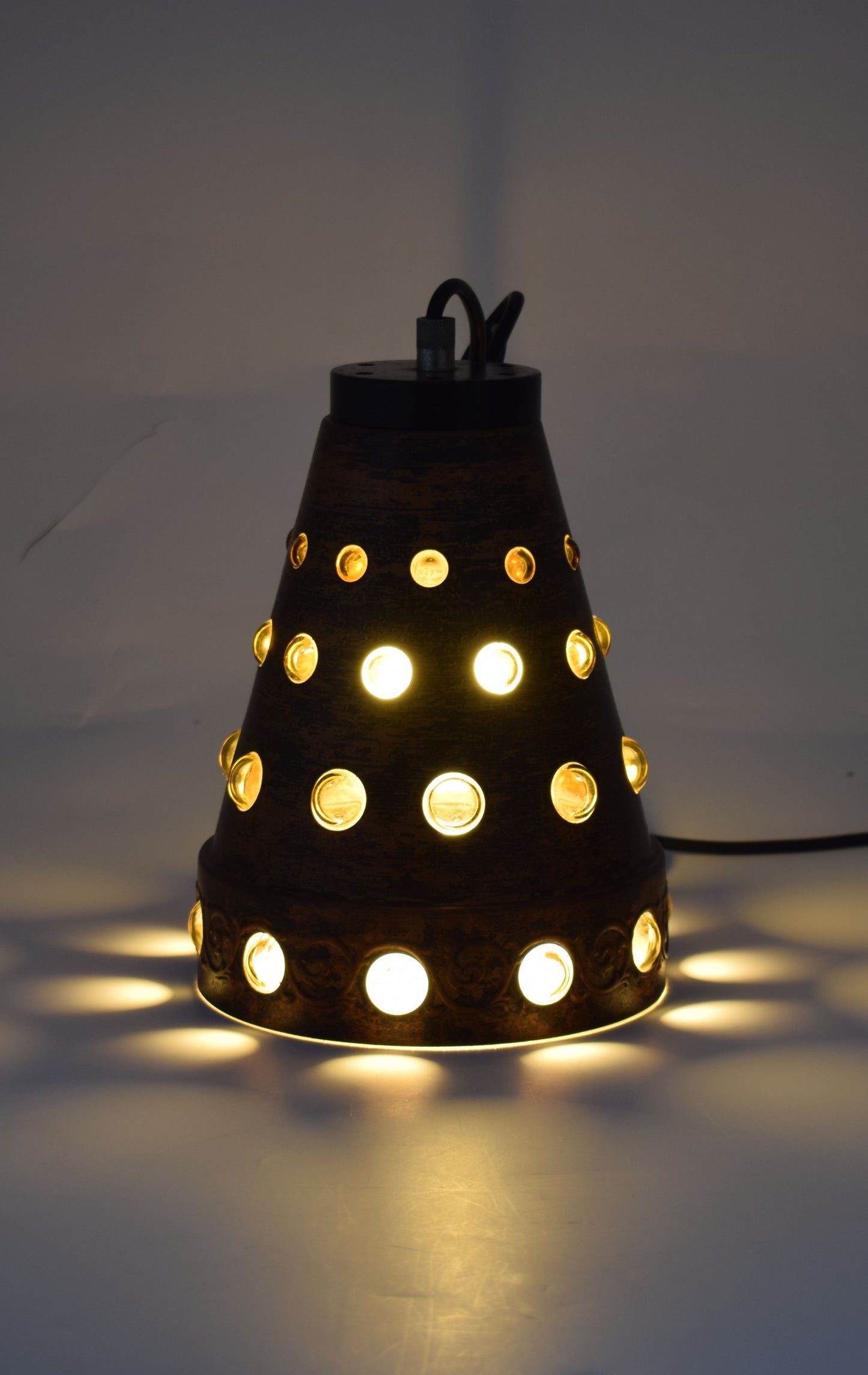 jo hammerborg, raak holland, 1960s 1970s 1950s, fog morup, copper hanging lamp, bronze pendant light, mid century moden, chandeliers pendants, copper glass, coloured glass, murano, amsterdam holland, chandeliers pendant