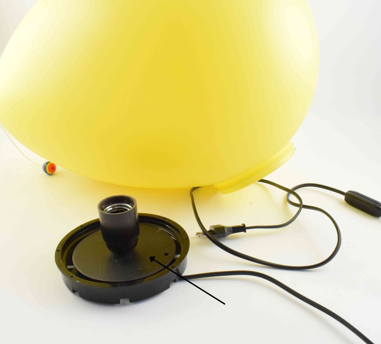 bilumen, kids lights, eames, children, balloon, yellow, baby shower gift, baby room gift, balloon lamp, Italian lamp, kids design, Hanna Andersson lamp, little sleepies