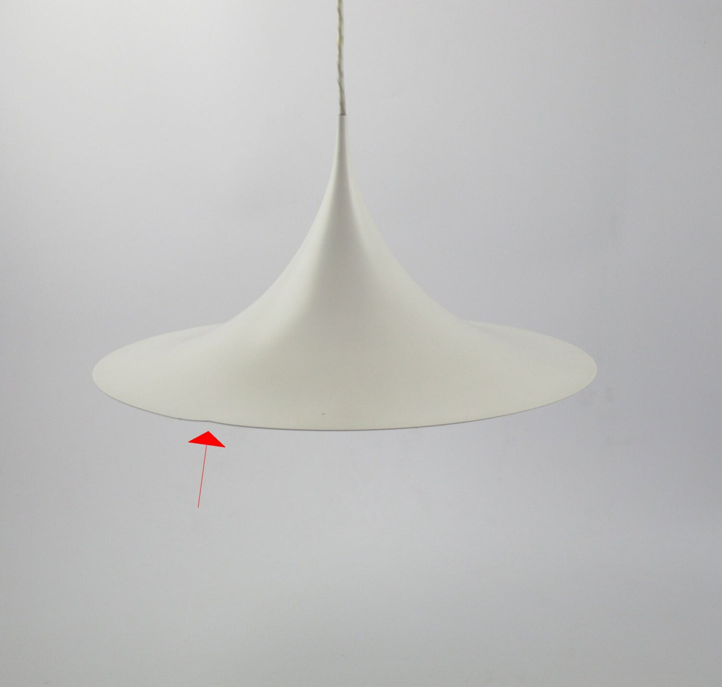 Fog Morup witte hanglamp SEMI, Claus Bonderup en Torsten Thorup, Fog Morup