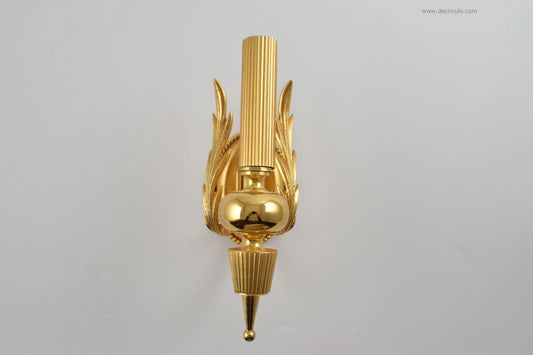 Sciolari beautiful hollywood regency brass gold plated sconce by Gaetano Sciolari