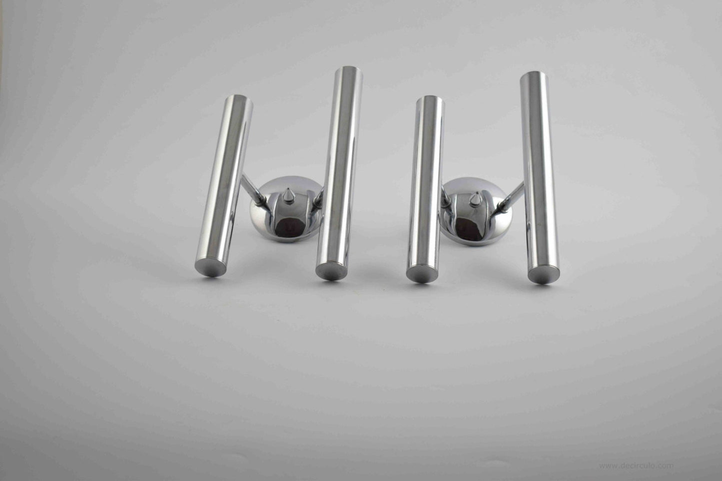 Pair of Sciolari style sconces, great stylish chrome wall lights