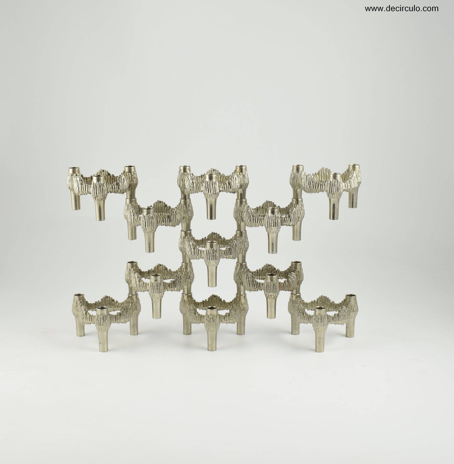 Quist nagel candle holders set of 11 candlessticks Quist /BMF / Nagel,West Germany,60s - 70s