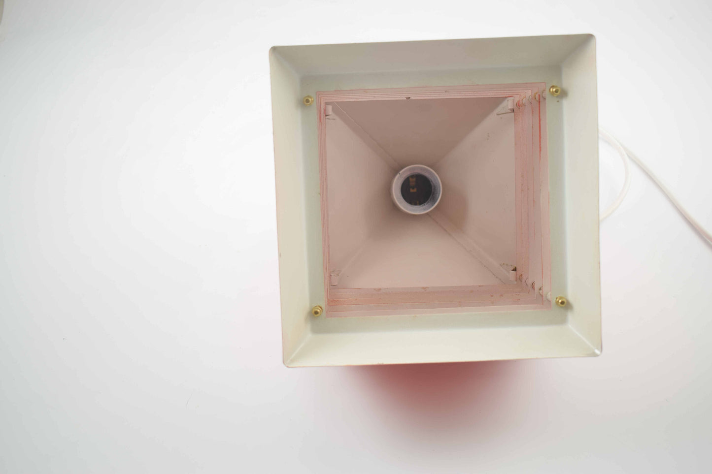 Red pendant lamp Designed by Hans-Agne Jakobsson and produced by Svera.