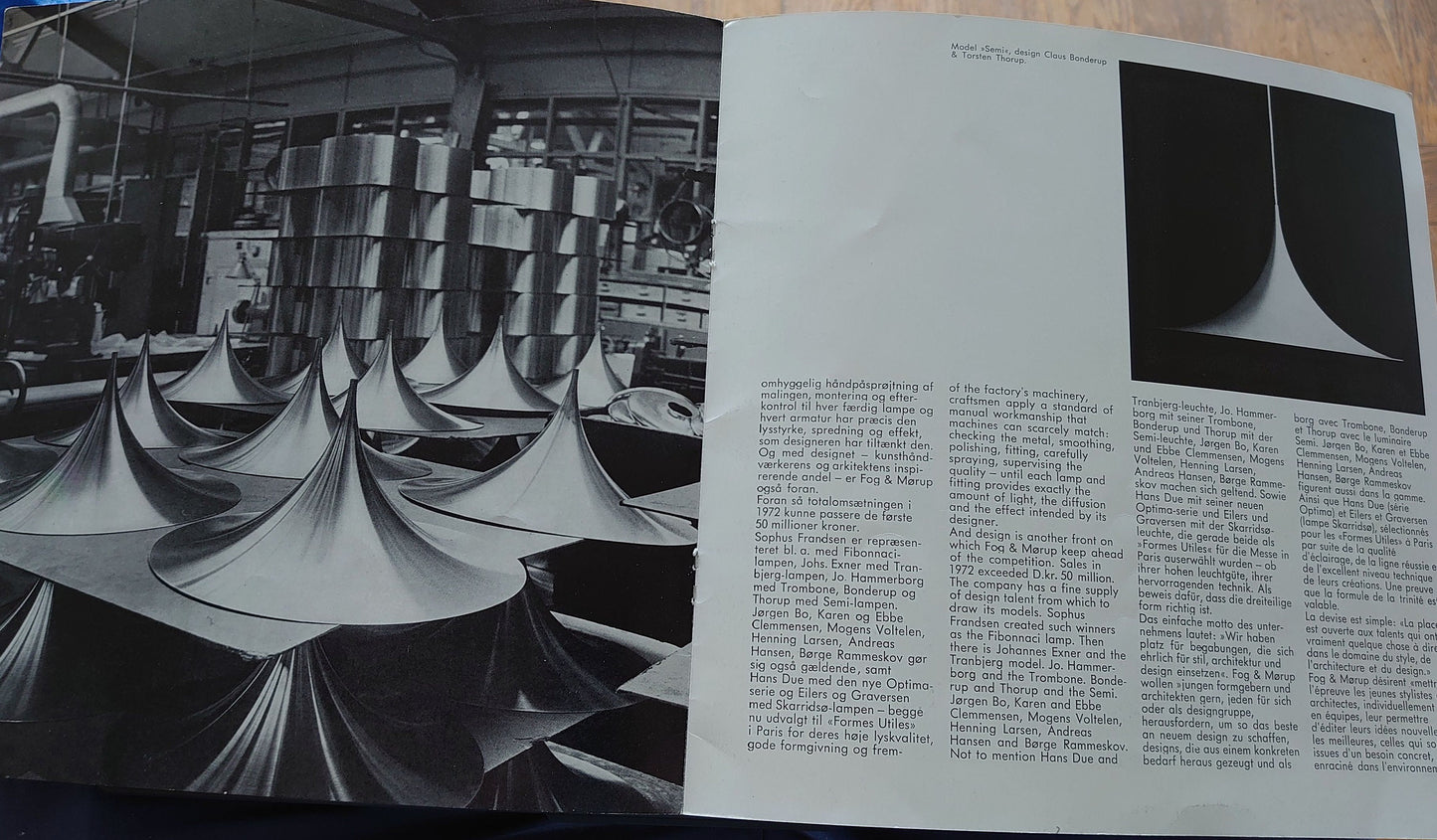 Fog Morup lámpara colgante grande blanca 60cm SEMI, Claus Bonderup y Torsten Thorup, Fog Morup