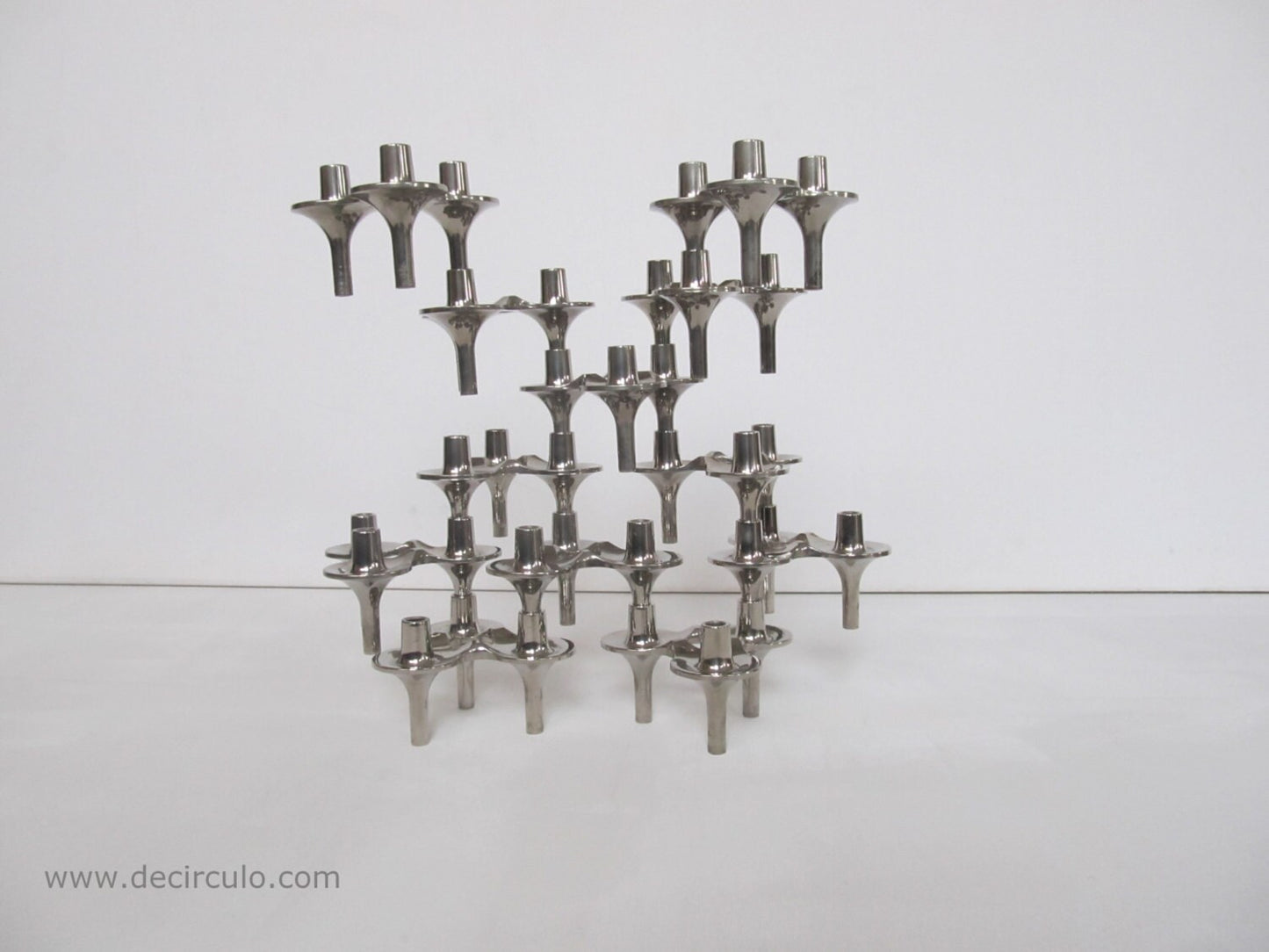 12 BMF orion kandelaars, design vintage stapelbare kandelaars