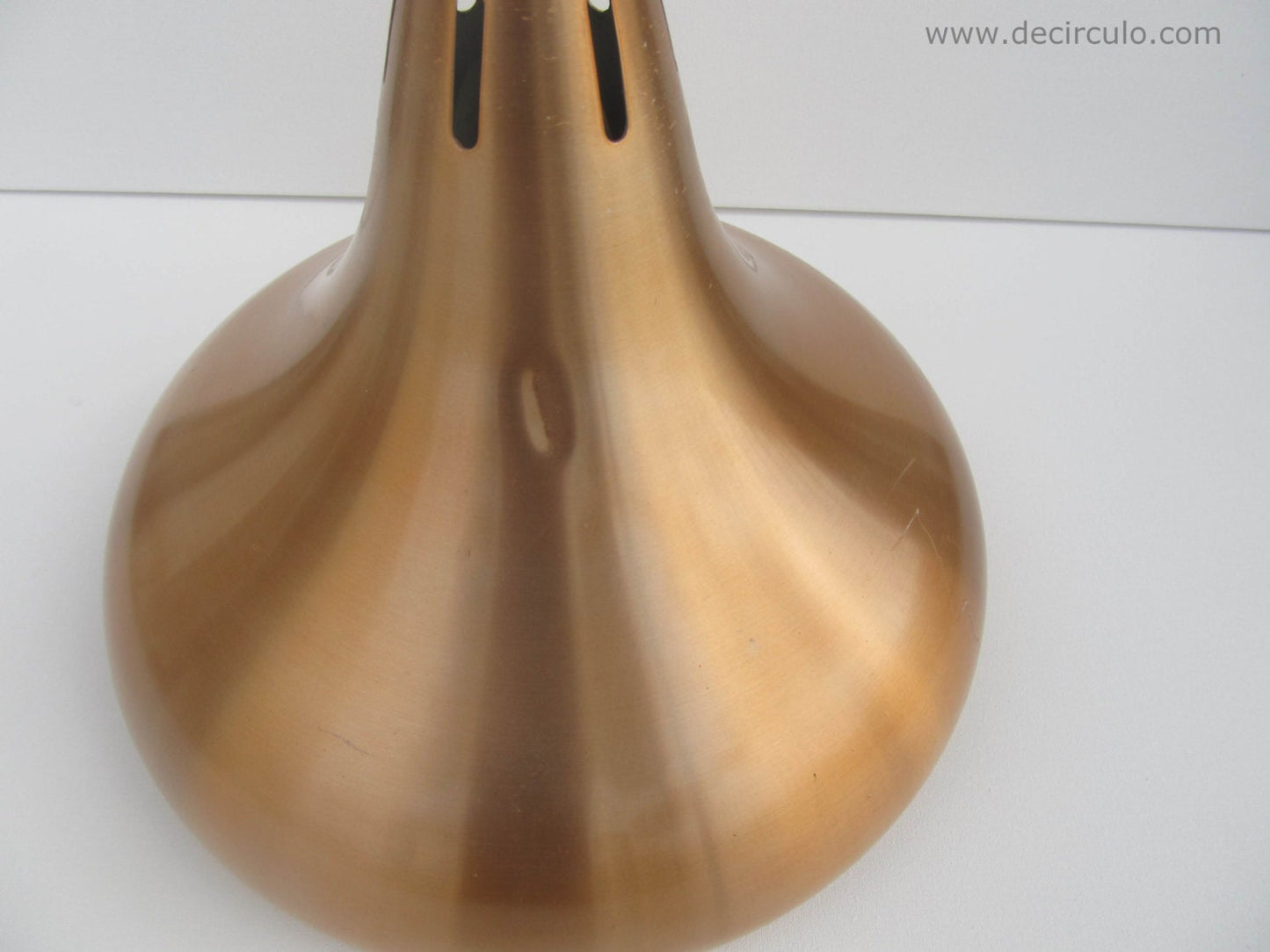 Lámparas biljart carambola de aluminio cepillado color cobre