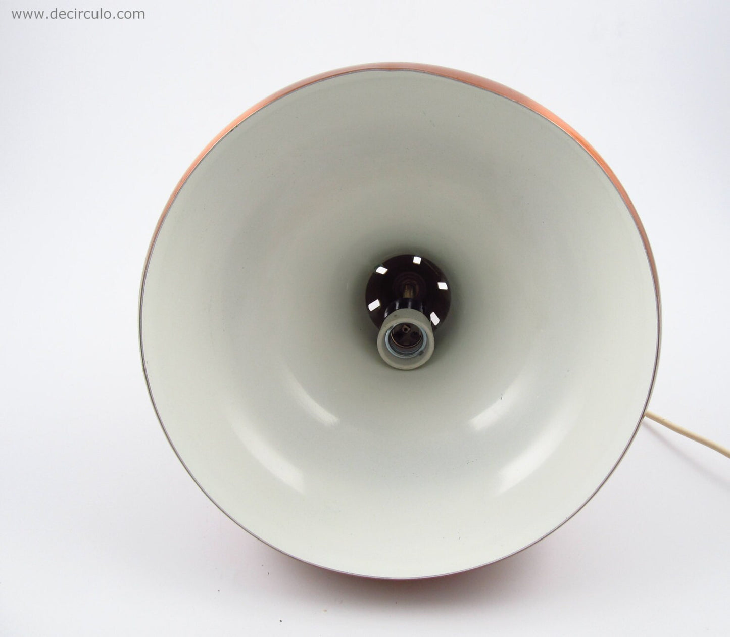 Brushed alumininum copper colored carambole biljart lamp