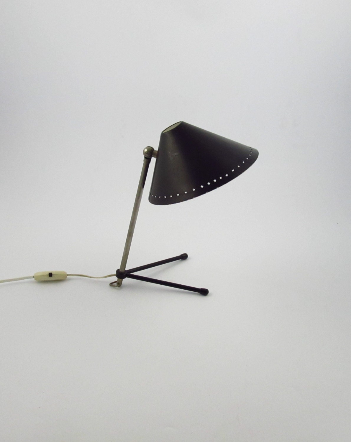 Pinocchio lamp or pinokkio lamp by H.Busquet from hala minimalist industrial icon from the fifties