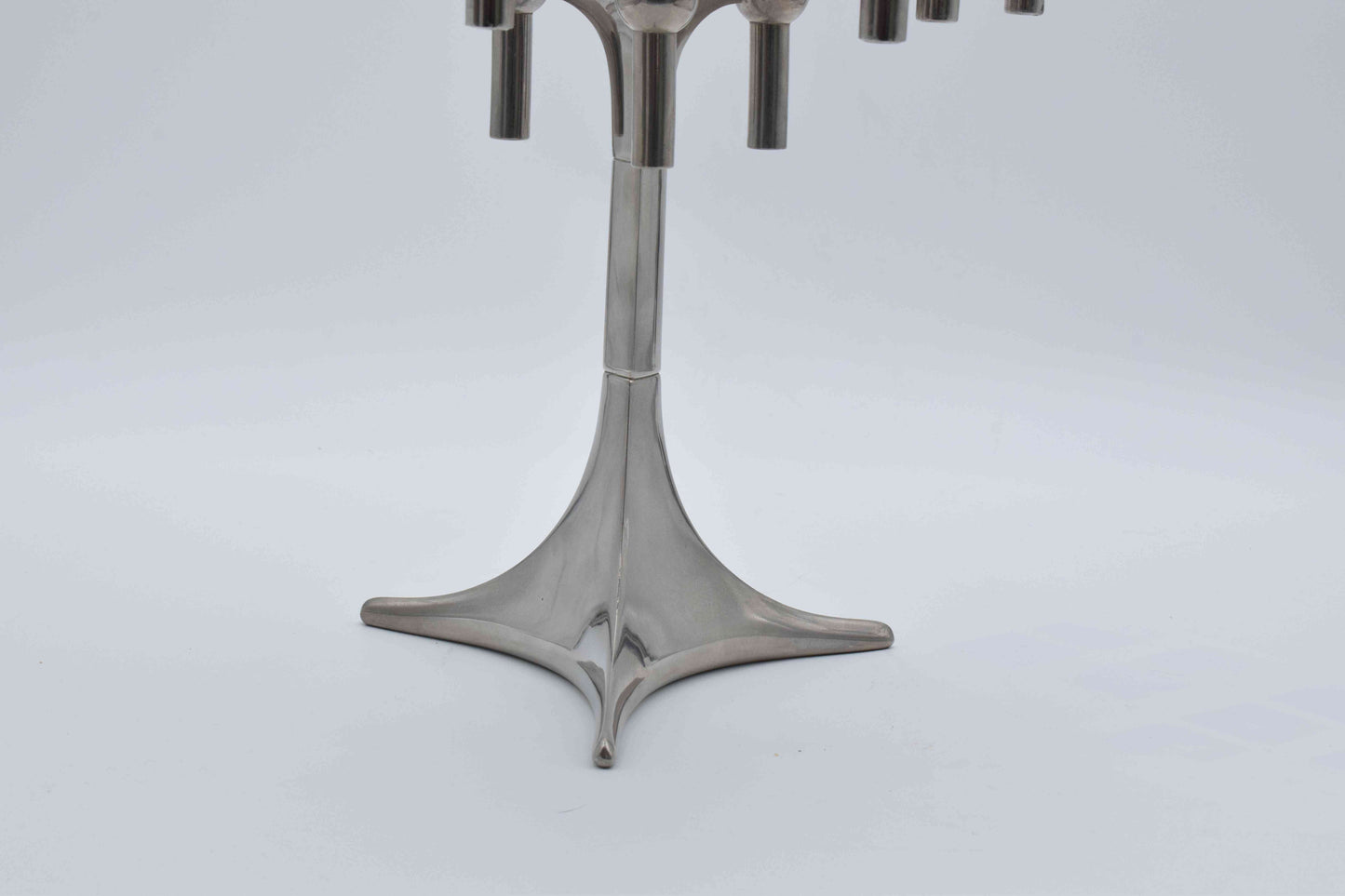 nagel S22 base, nagel candle holders, nagel bmf candle, chrome candlesticks, metal candleholder, mid century modern, base bmf antique, art deco nouveau, 1950s 1960s 1970s, hollywood regency, industrial age, chanel guzzi prada, s44 nagel bowl