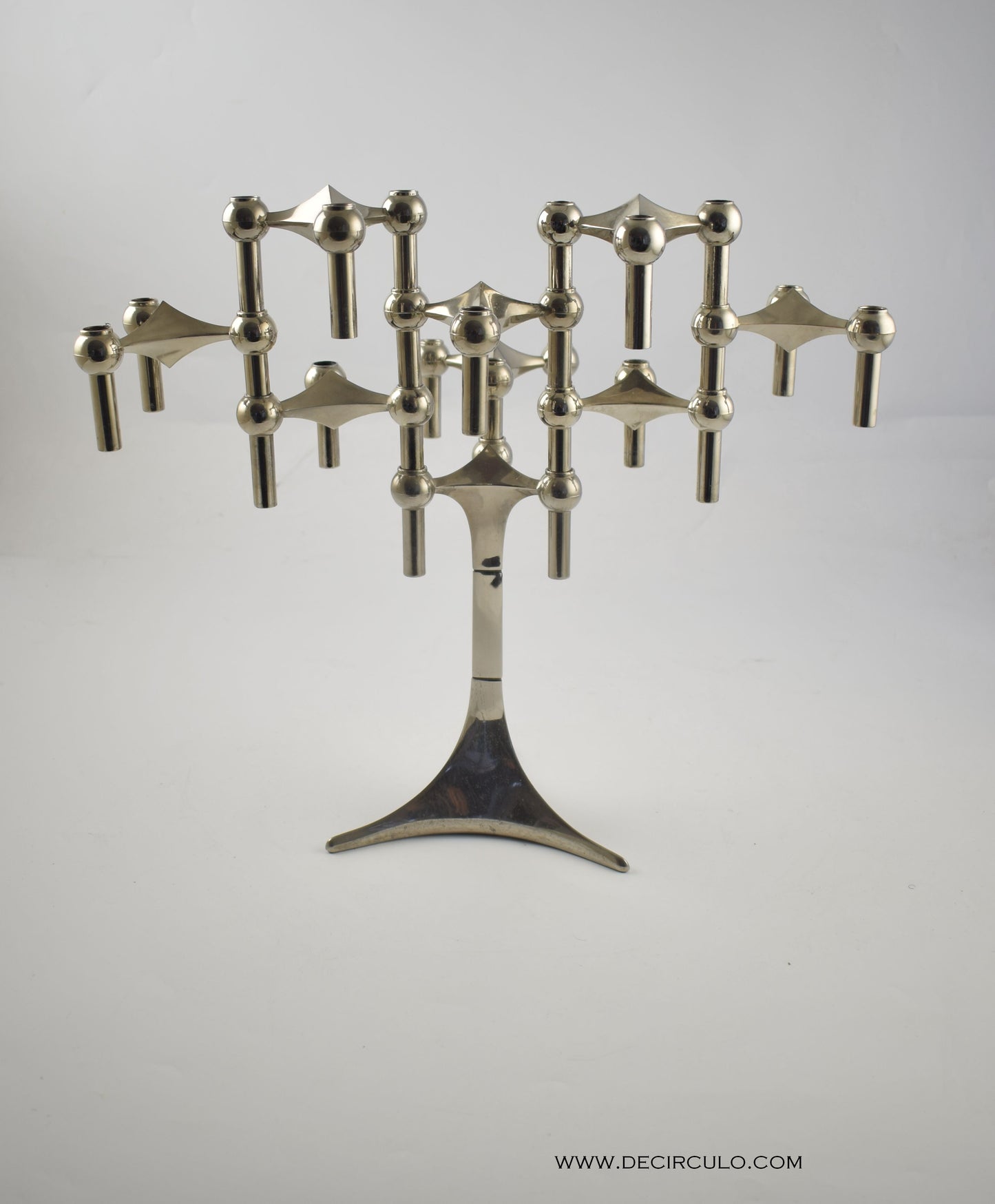 rare base Nagel Candle holders S22 designed by Ceasar Stoffi and Fritz Nagel and manufactured by BMF