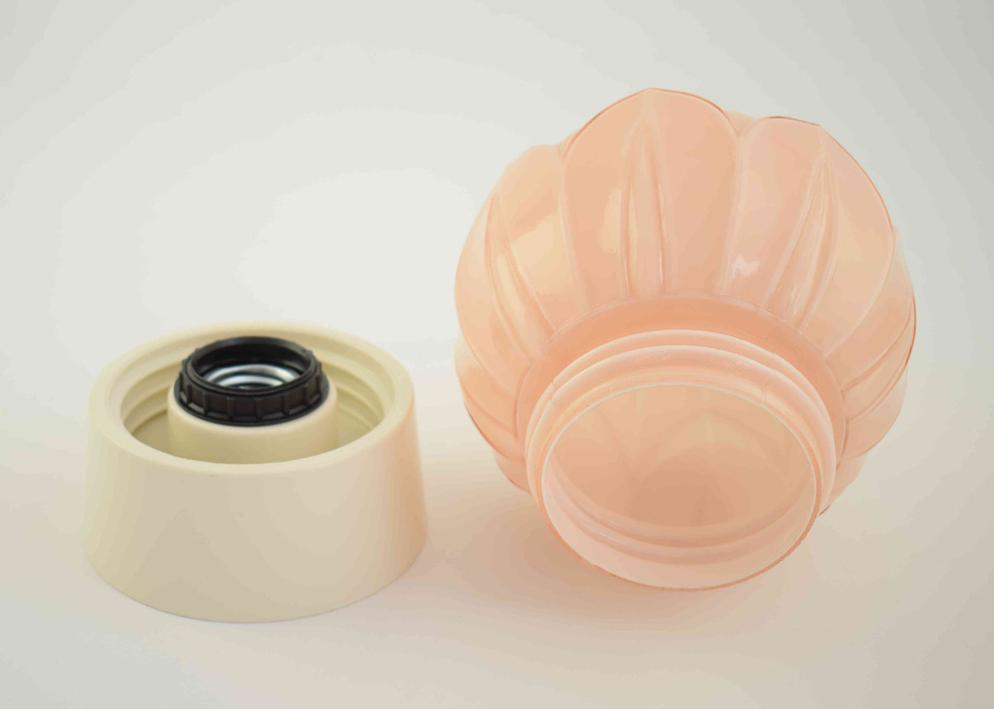 Art Deco Thabur Lamp The Hague The Netherlands old salmon pink Dutch Ceiling lamp