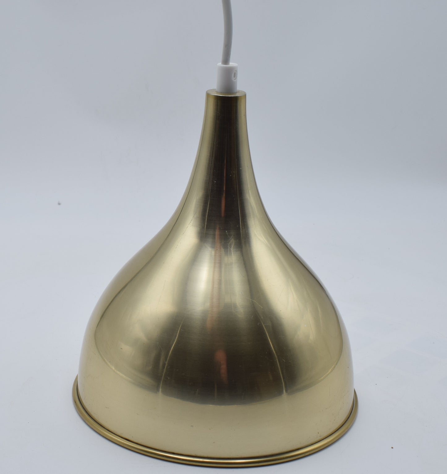fog morup, pendant light, poulsen, ceiling light, walking closet, mid century, danish, messing lamp, brass lamp, hallway lamp, corridor lamp, silhuet fog morup, kitchen lamp