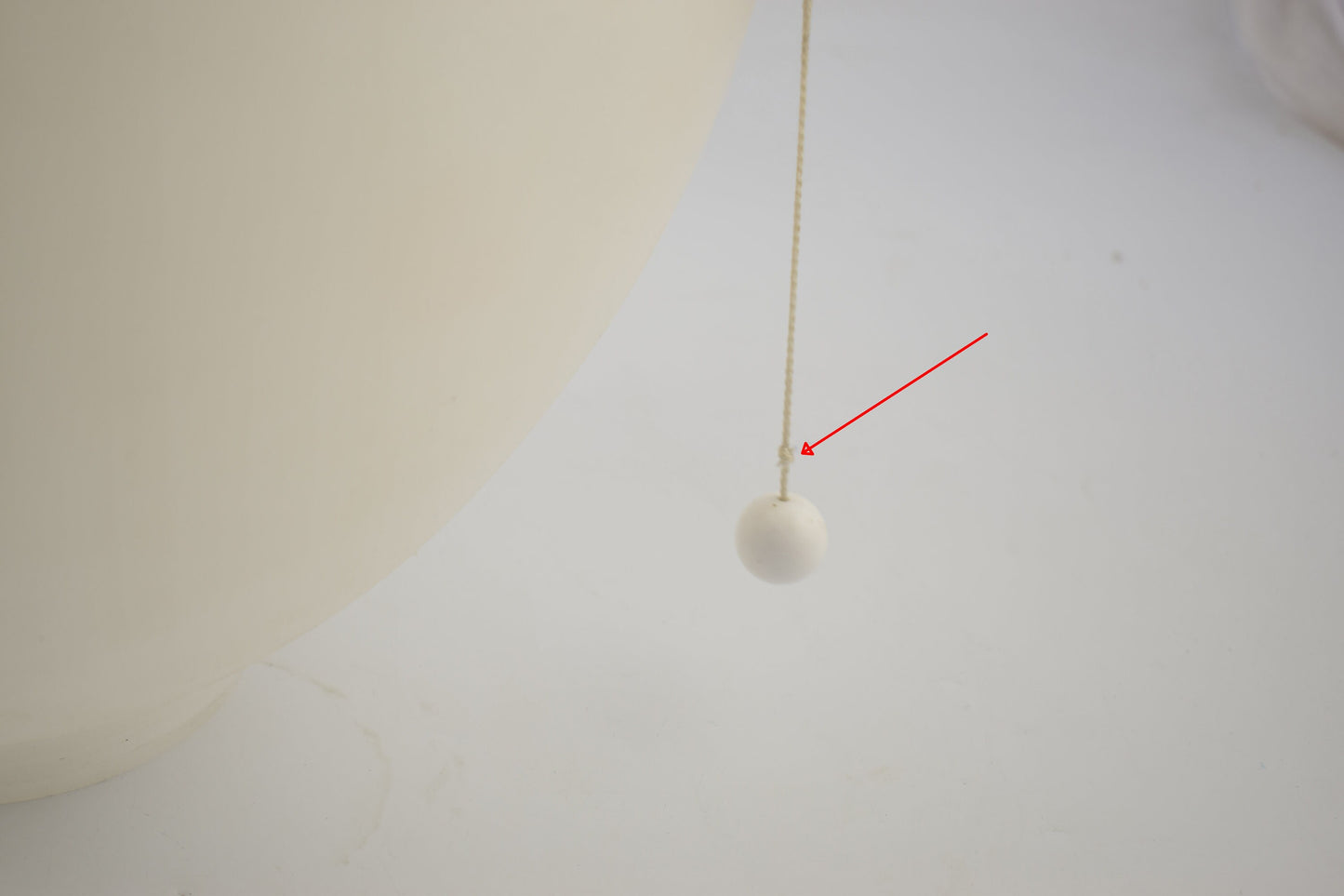 White yves christin medium designer balloon lamp from Bilumen