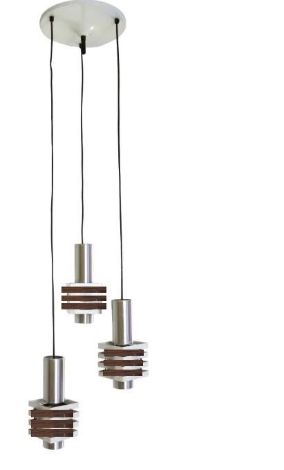 Anvia 3 cascade pendant light, hanging lamp by J J M Hoogervorst for Aniva Holland