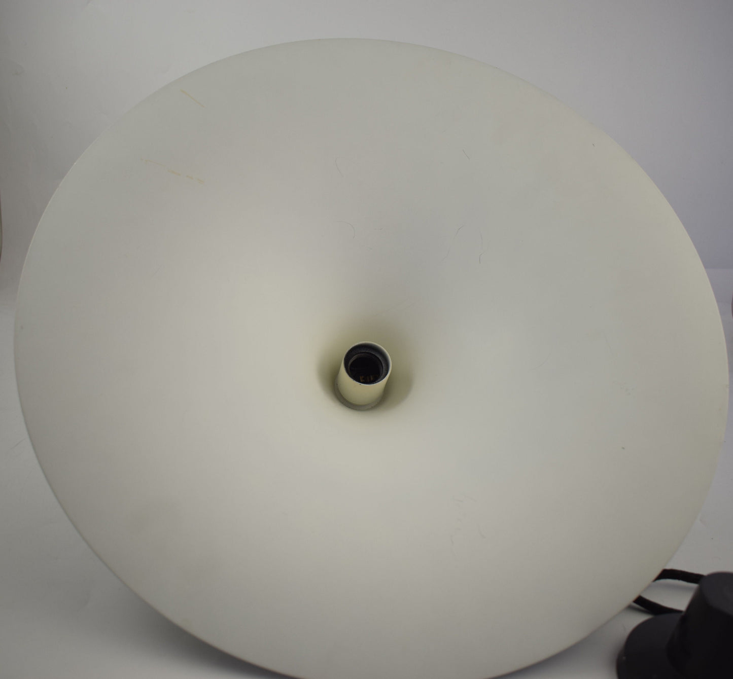 black lamp fog morup mid century modern verner panton louis poulsen george nelson kitchen lamp livingroom lamp Danish light semi witchhat semi lamp foscarini art deco lamp