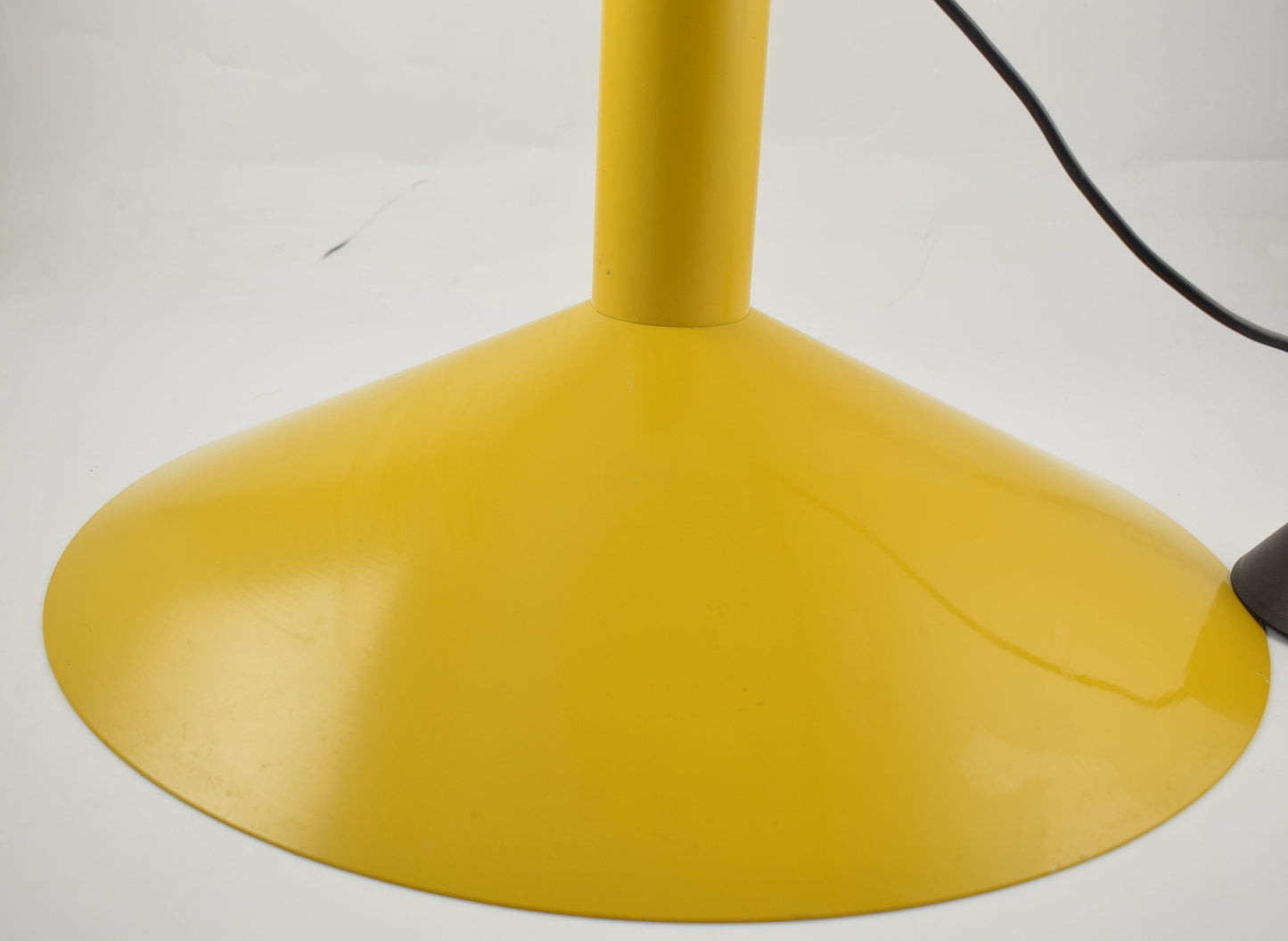 Fog and Morup Formel 3 yellow pendant lamp designed by Hans Due, Denmark 1975.