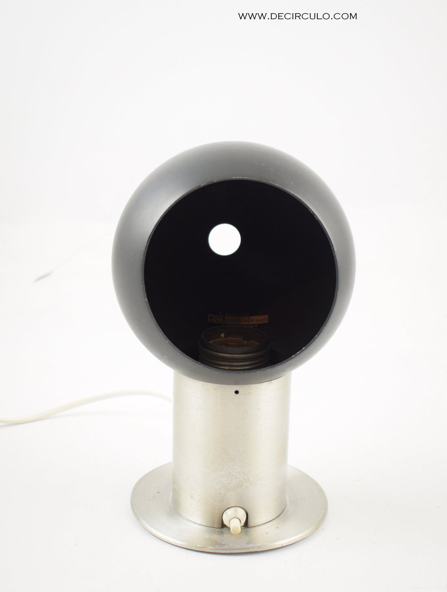 Raak lichtkogel - light bullet - C-1530 wall light or table lamp  from Raak light architects Amsterdam 1960s