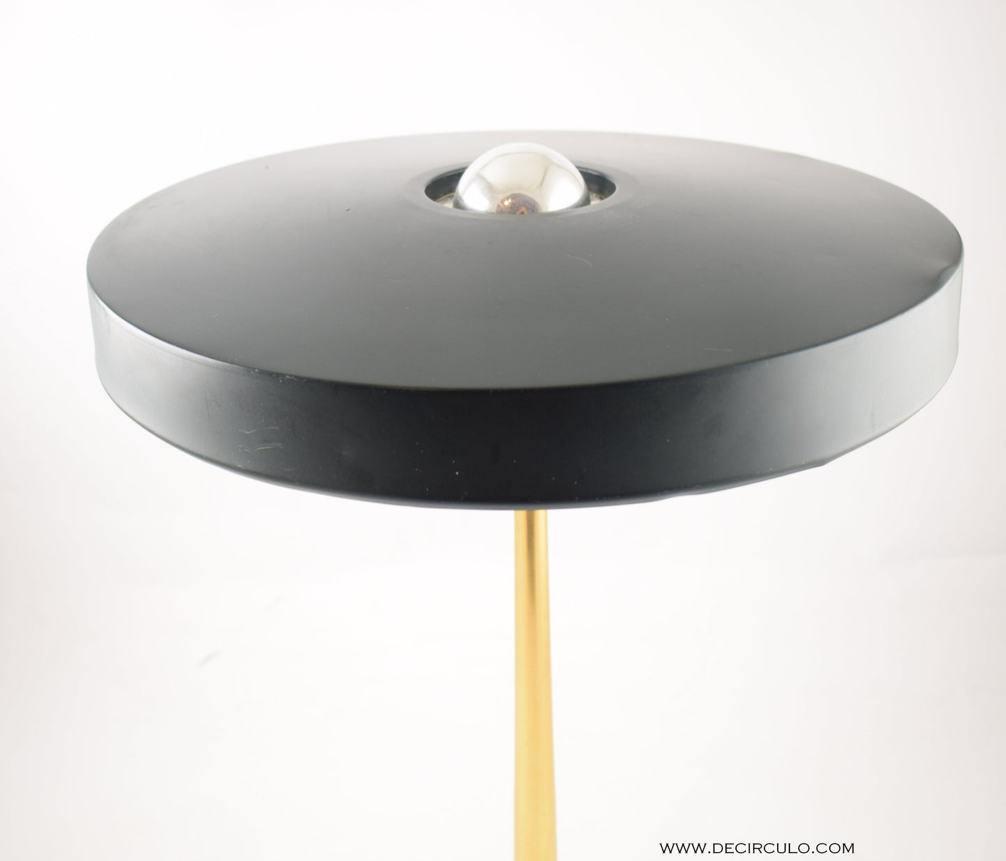 Philips mid century modern kallf timor table lamp, great design dark green olive desk lamp