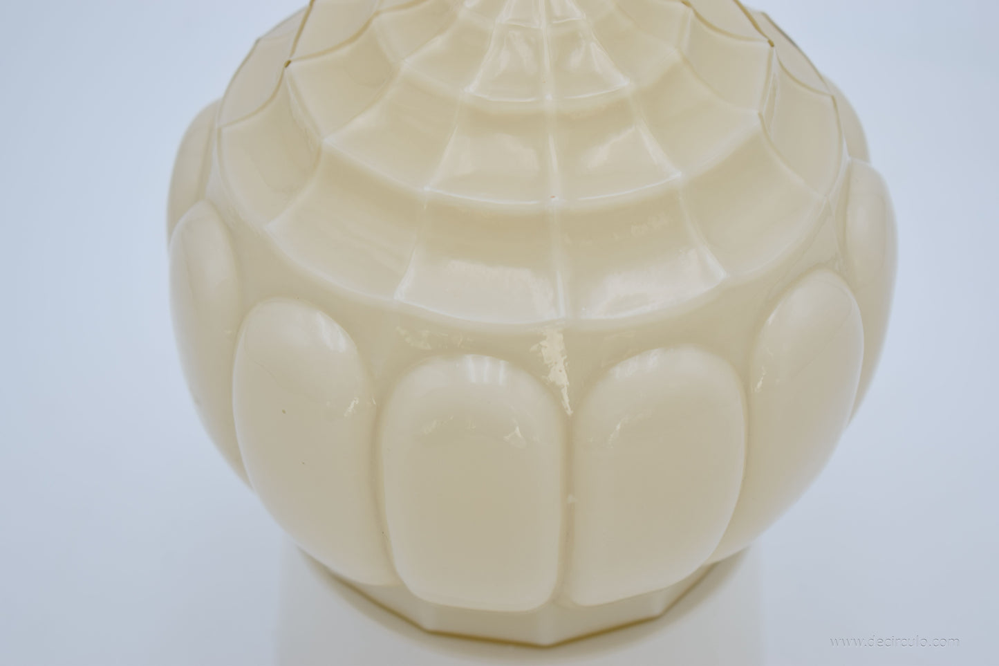 Art Deco Thabur Ceiling Lamp – Dutch Ochre Pendant Light 1930s - 1950s