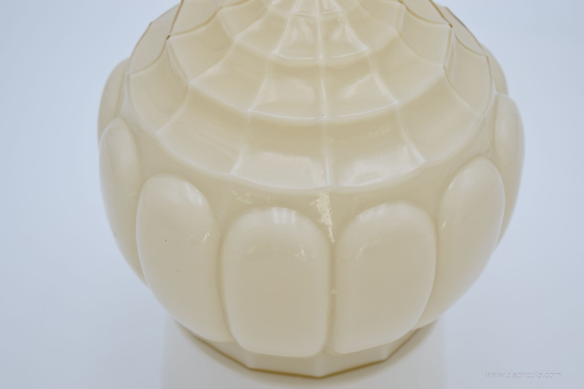 Art Deco Thabur Ceiling Lamp – Dutch Ochre Pendant Light 1930s - 1950s