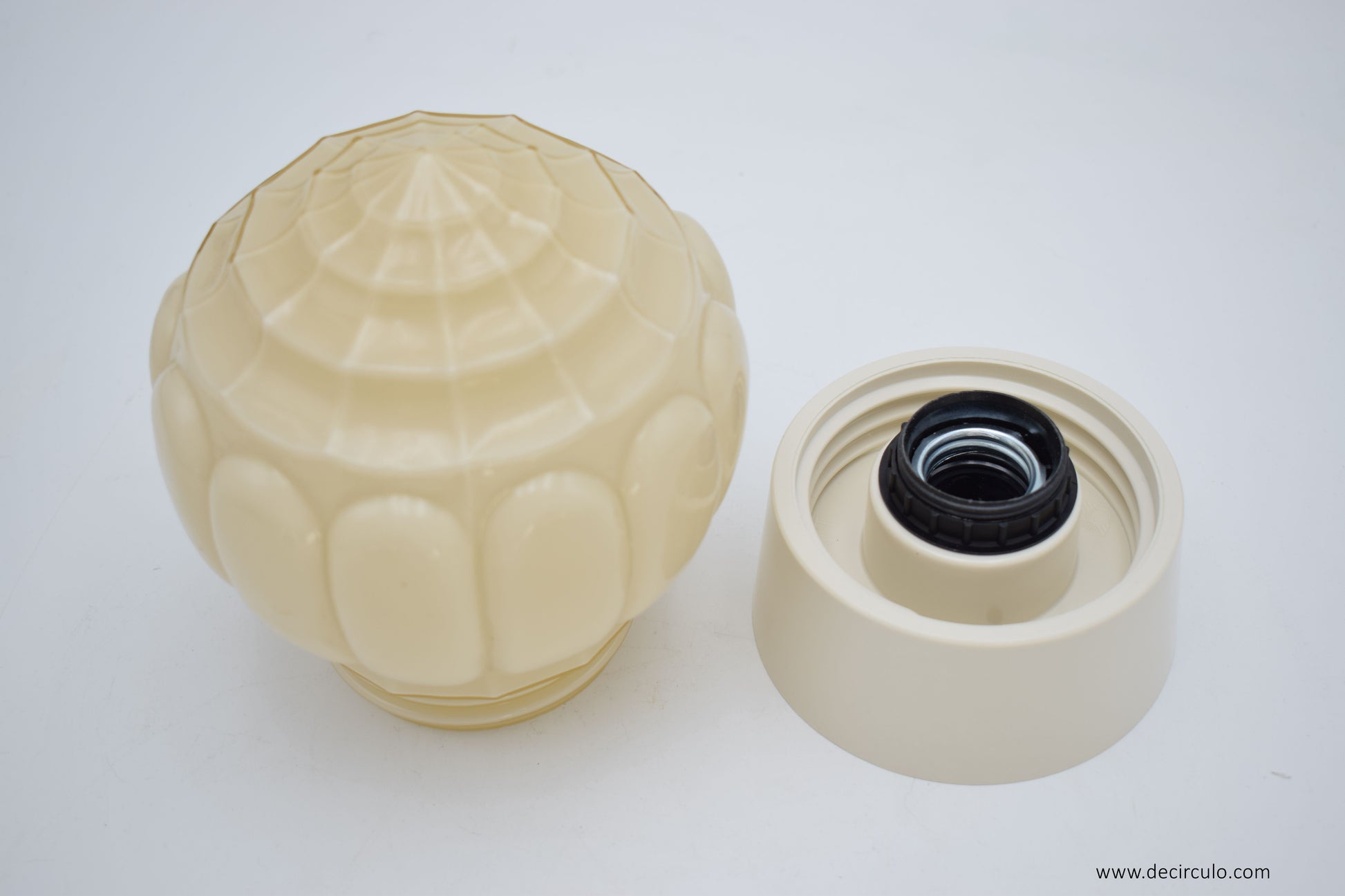 Art Deco Thabur Ceiling Lamp – Dutch Ochre Pendant Light 1930s - 1950s