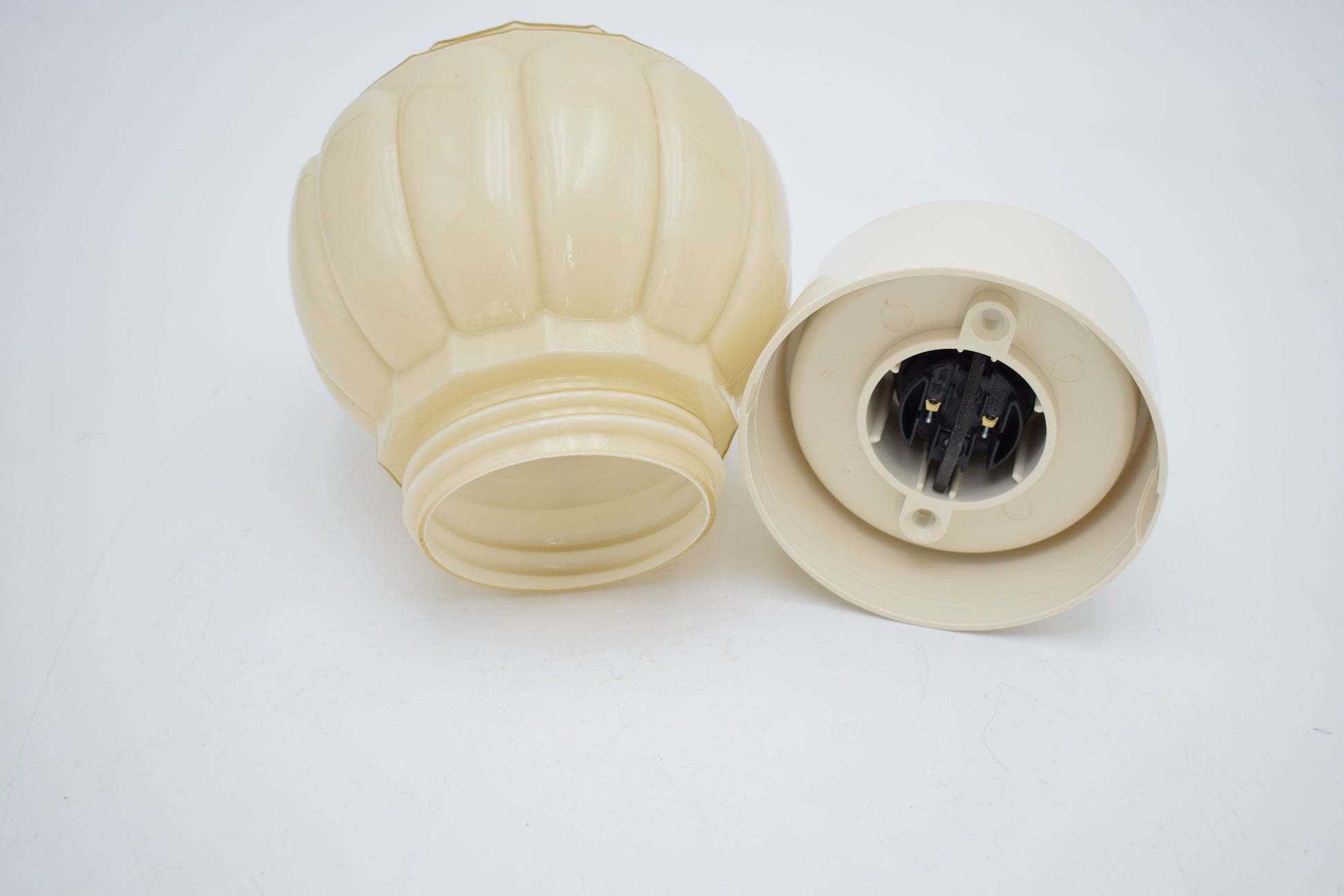 Art Deco Thabur Ceiling Lamp – Dutch Ochre Pendant Light 1930s - 1950s