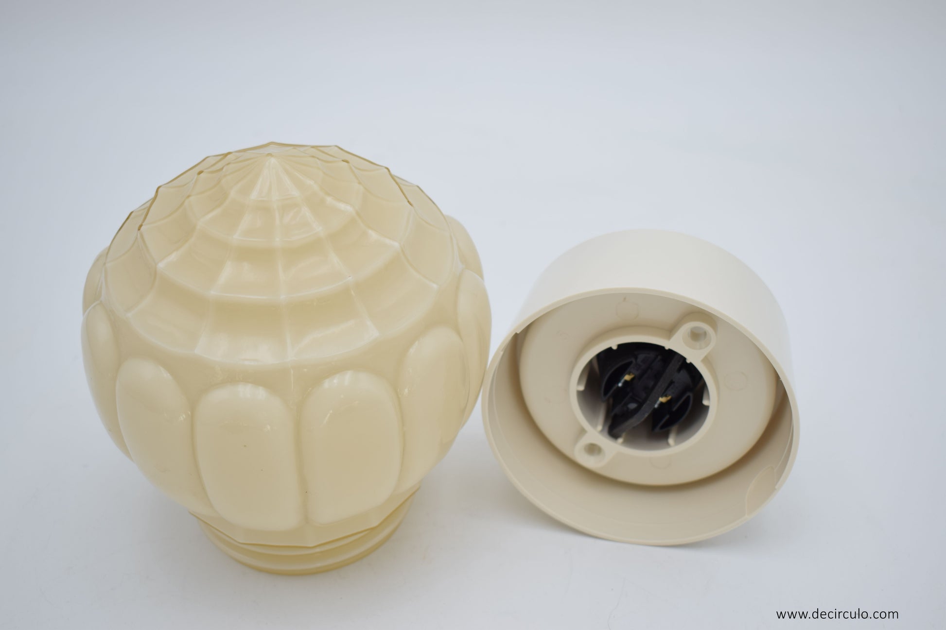 Art Deco Thabur Ceiling Lamp – Dutch Ochre Pendant Light 1930s - 1950s
