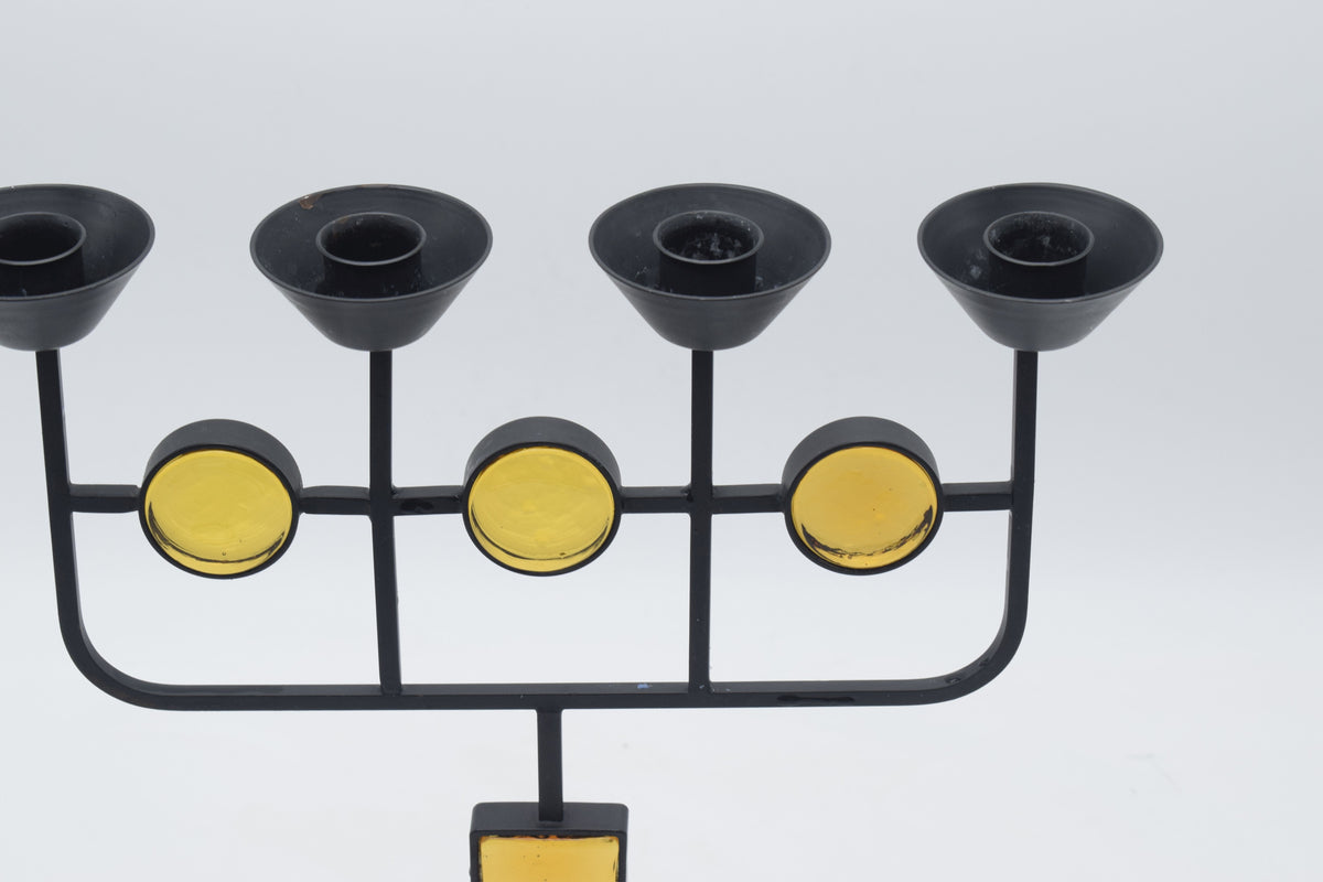 cast iron gunnar ander candle holder 