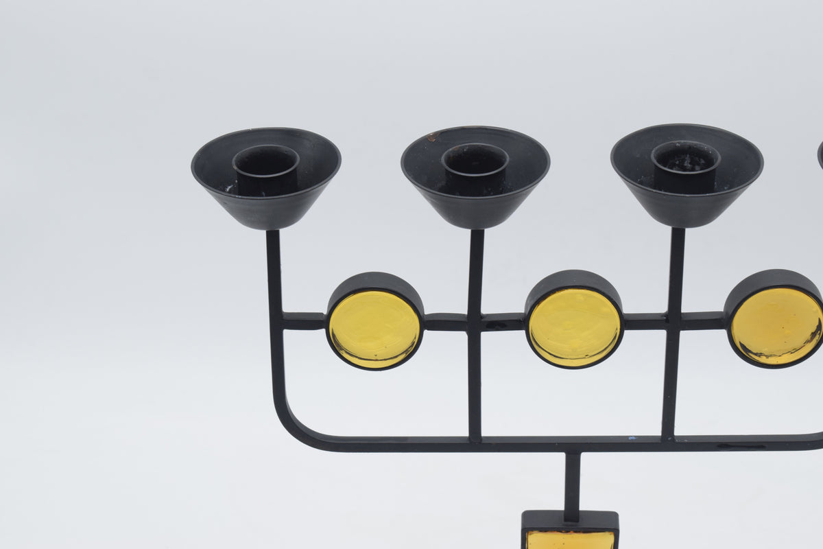cast iron gunnar ander candle holder 