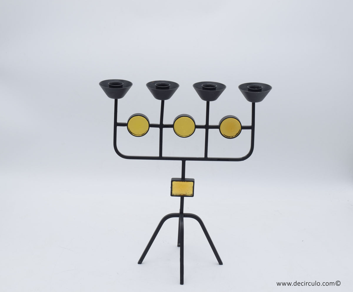 cast iron gunnar ander candle holder 