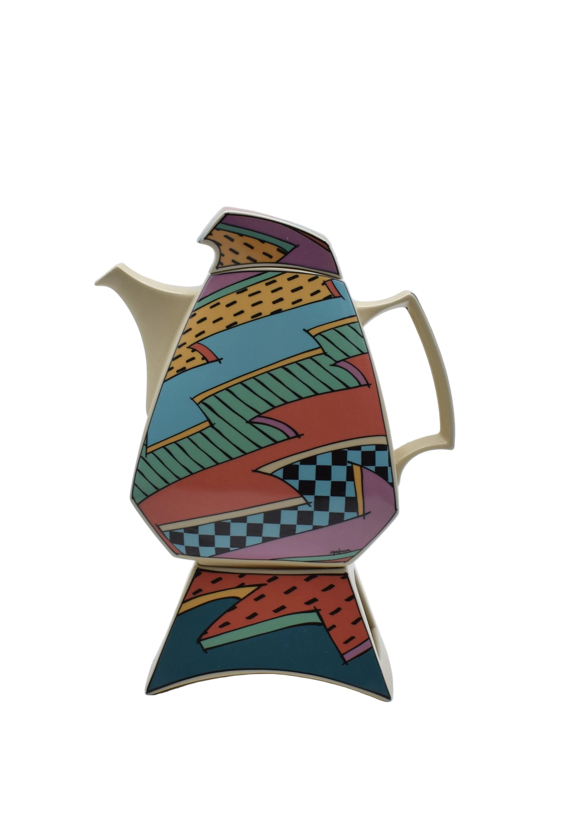 memphis style, rosenthal ceramics, rosenthal porcelain, vintage plates, flash one rosenthal, 1980s design, vintage kitchenware, Villeroy Boch, design kitchenware, Dorothy Hafner, keith haring, Andy Warhol, popart