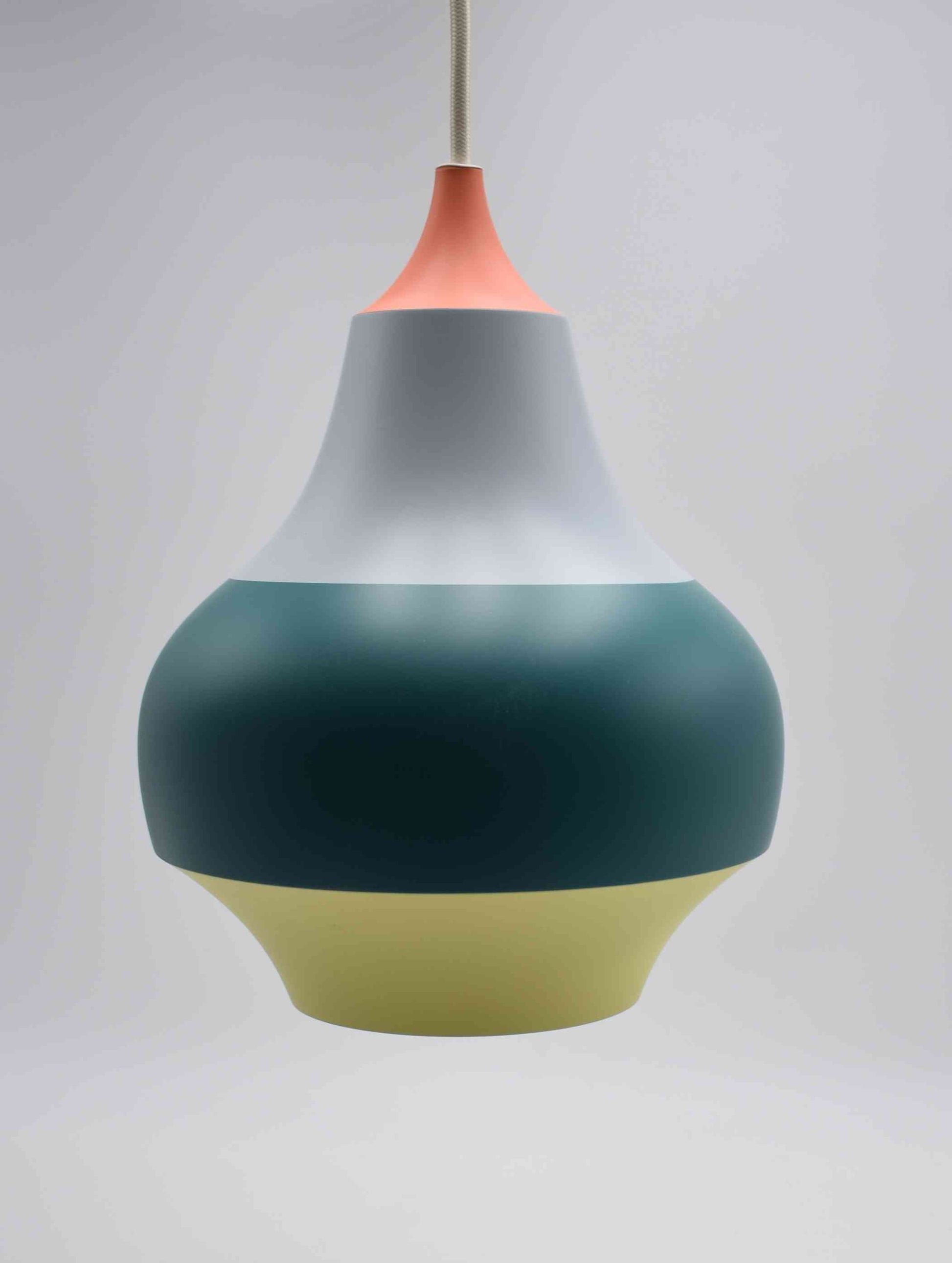 louis poulsen, danish design, color full pendant, kitchen lamp, Scandinavian lamp, cirque fog morup, vitra martinelli, Arne Jacobsen, Hans Wegner, Poul Henningsen, ero Saarinen lamp, design hanging lamp, memphis milano