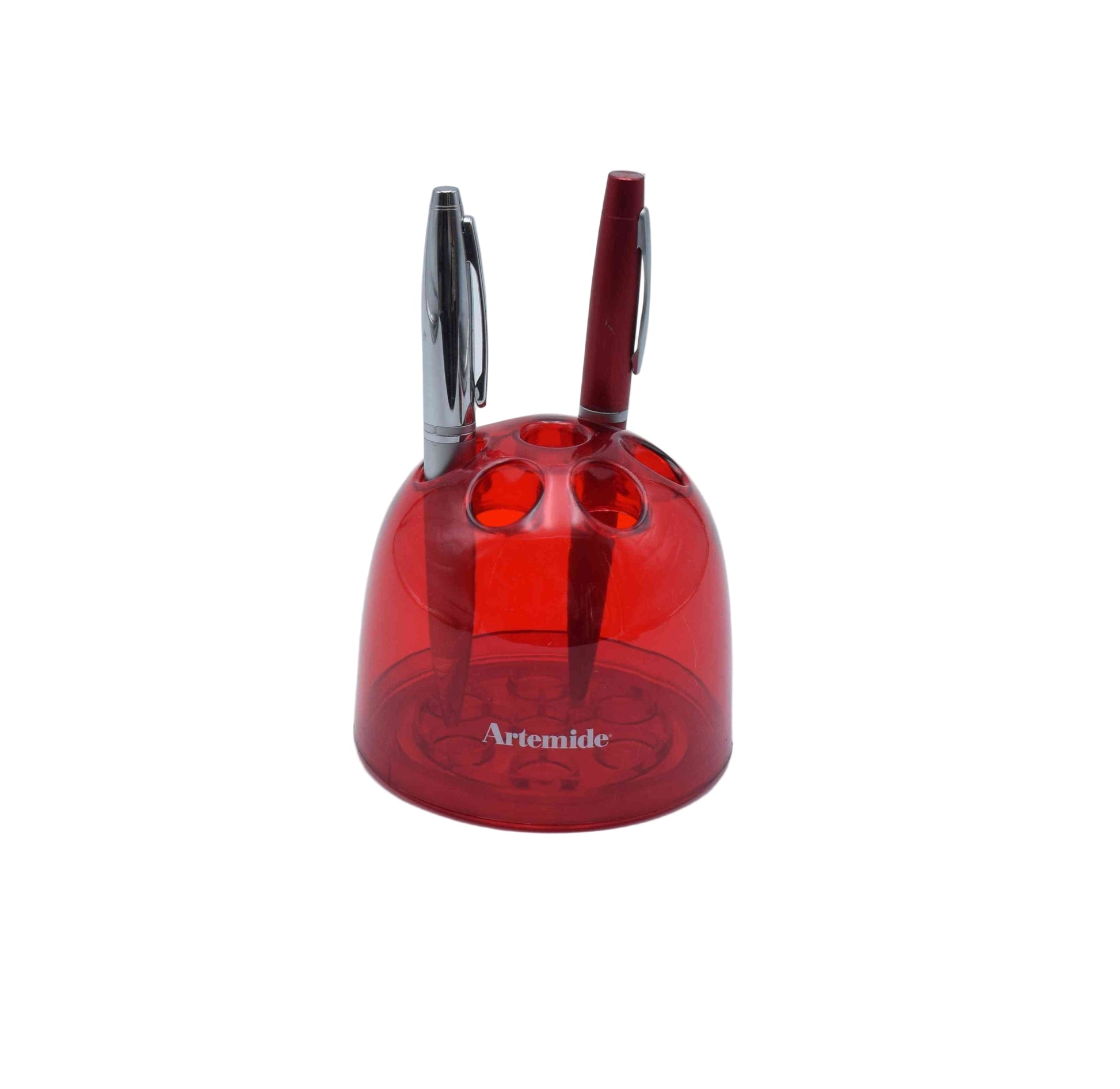 dedalino dedalotto, dedalo artemide, Emma Gismondi, italian design 1960s, space age design, atomic age design, pencil holder, office supply, Danese Milano, Desk organizer, Iconic object, Pen stand, collectors item