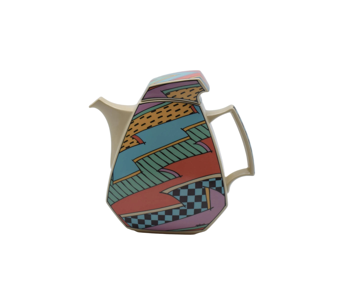 memphis style, rosenthal ceramics, rosenthal porcelain, vintage plates, flash one rosenthal, 1980s design, vintage kitchenware, Villeroy Boch, design kitchenware, Dorothy Hafner, keith haring, Andy Warhol, popart