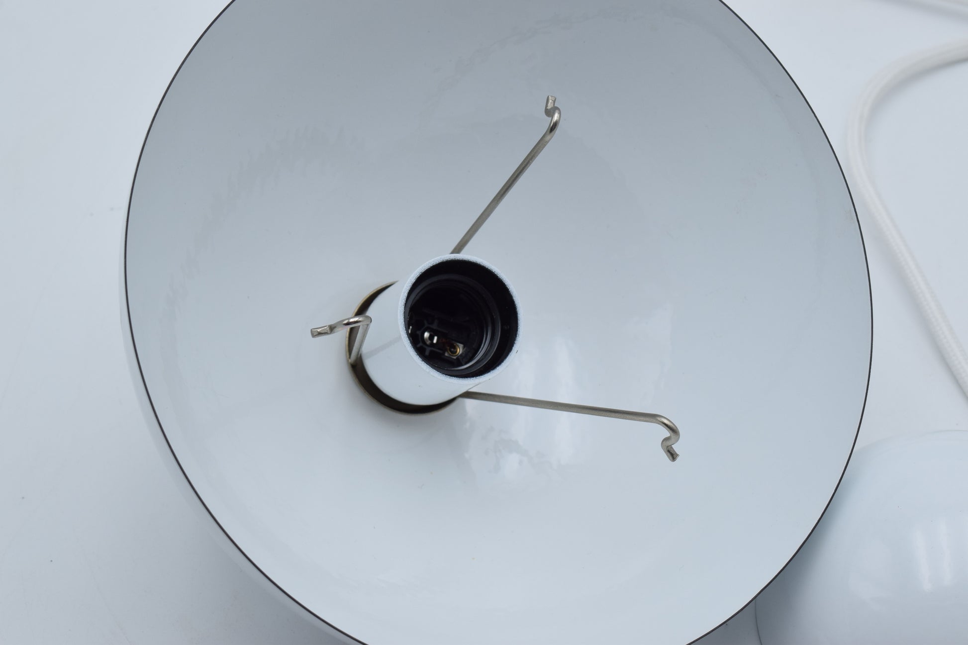 Danish, Verner Panton, Louis Poulsen, Scandinavian, flowerpower, turquoise enamel, ceiling light, lighting, pendant lamp, pendant light, mad men lamp, mid century modern, orange flowerpot