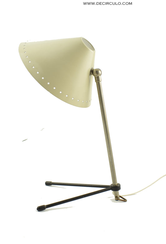 creme-white Pinocchio wall or table lamp designed in 1956 by H.Th.A. Busquet
