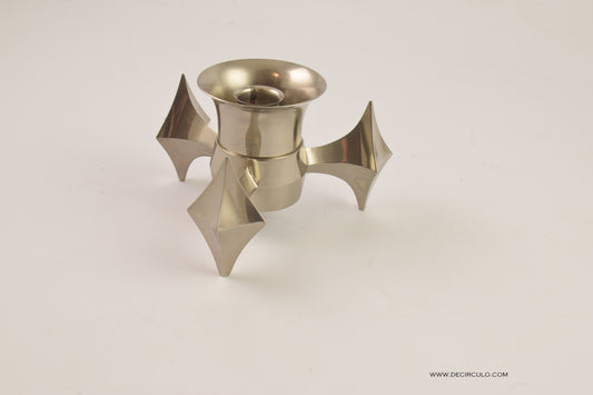 Muy raro gran vintage nagel quist Portavelas diseño de la era espacial real