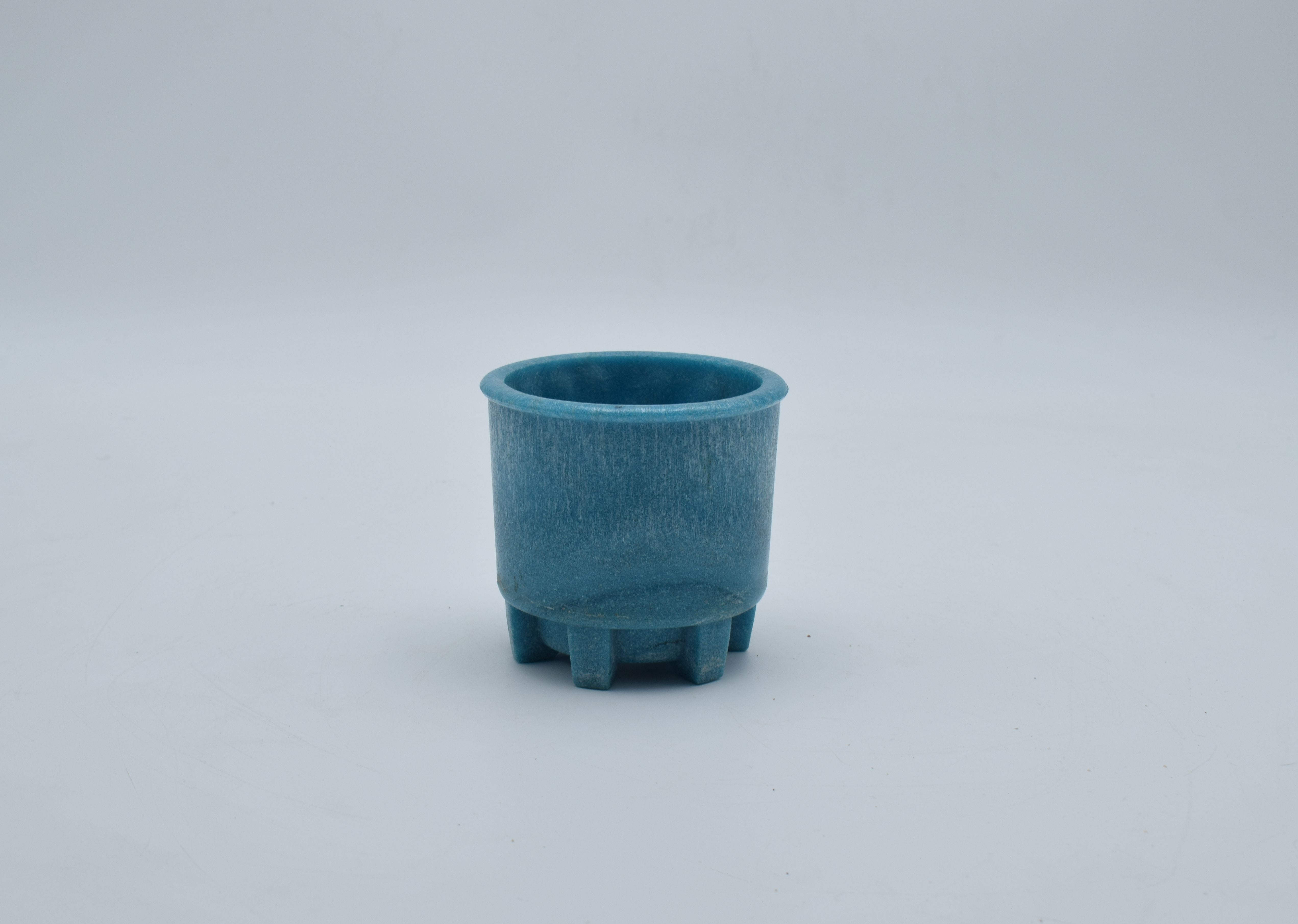 A.D. Copier rare blue Graniver cactuspot pot 1930s – Decirculo