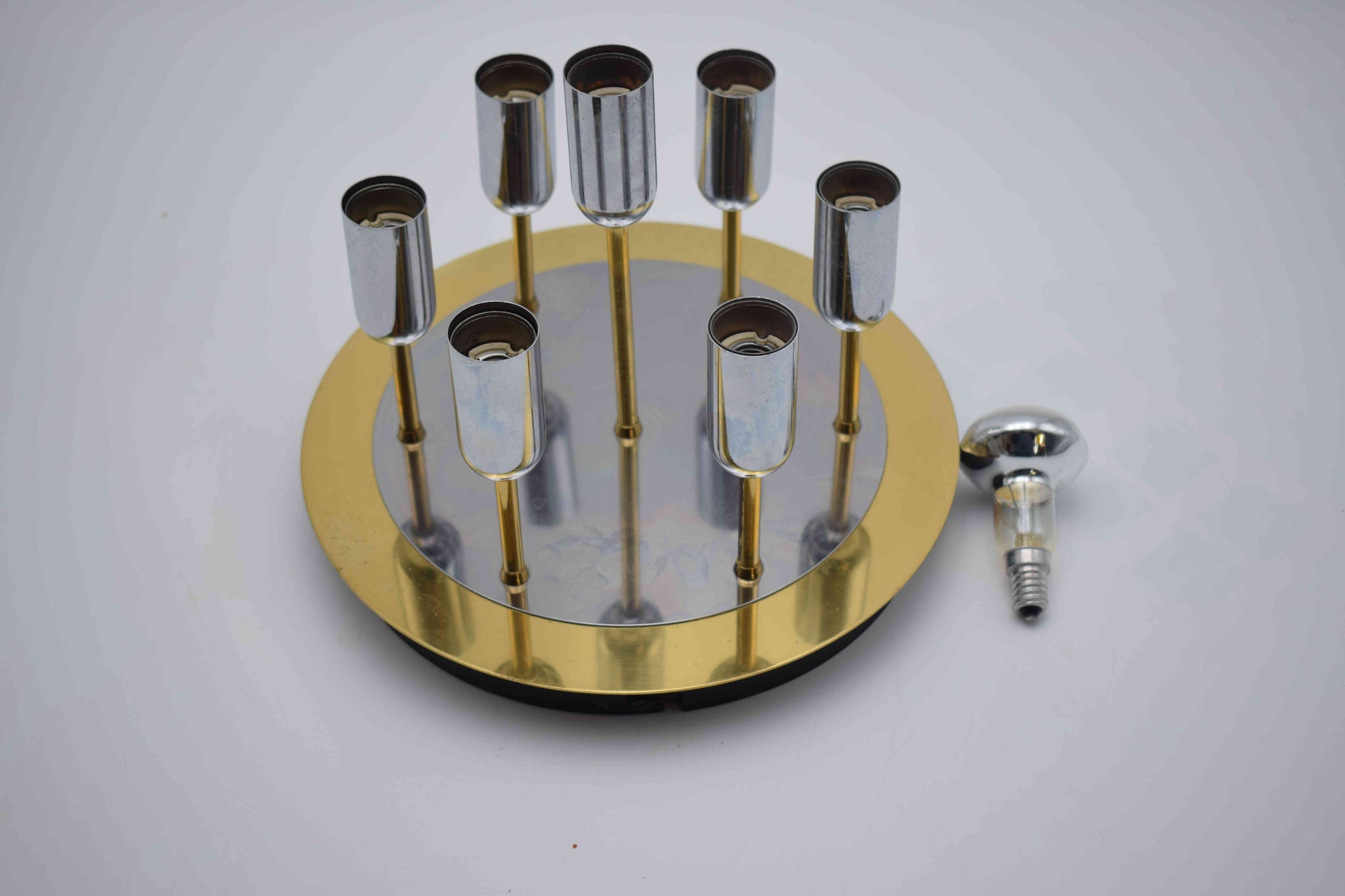 cosack leuchten, cosack model 3220 07, cosack ceiling lamp, space atomic lamp, wall lights Cosack, Sputnik Wall Lamp, brass Flush Mount, Hollywood regency, willy daro bond, Dorothy Draper, William Haines, new york lamp, Chrysler building ny