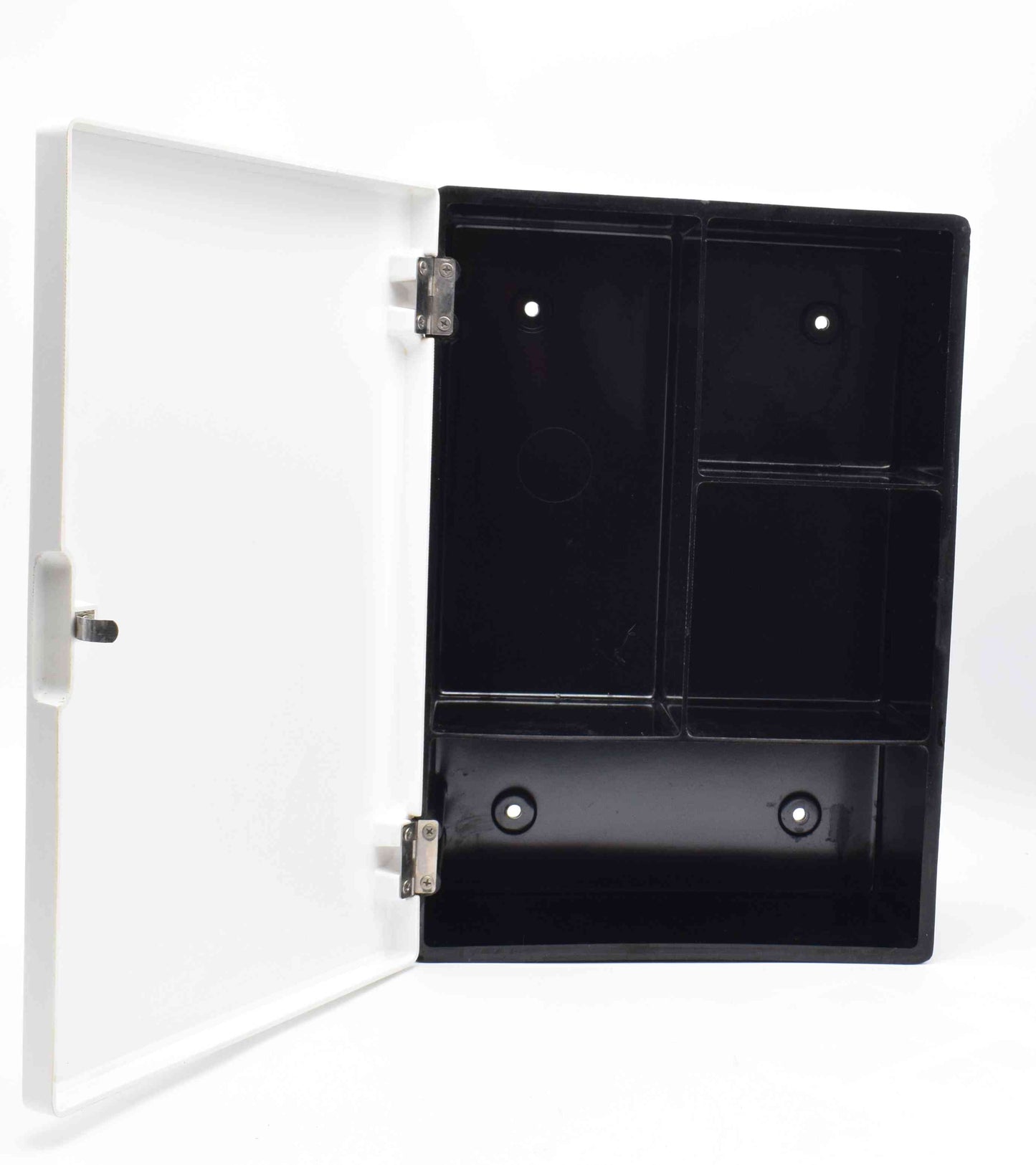 medicine cabinet, wall cabinet, bathroom vanities, mid century modern, black white cabinet, bakelite cupboard, bakelite, cupboard, castiglioni, louis kalff, gispen, rock and roll, elvis presley