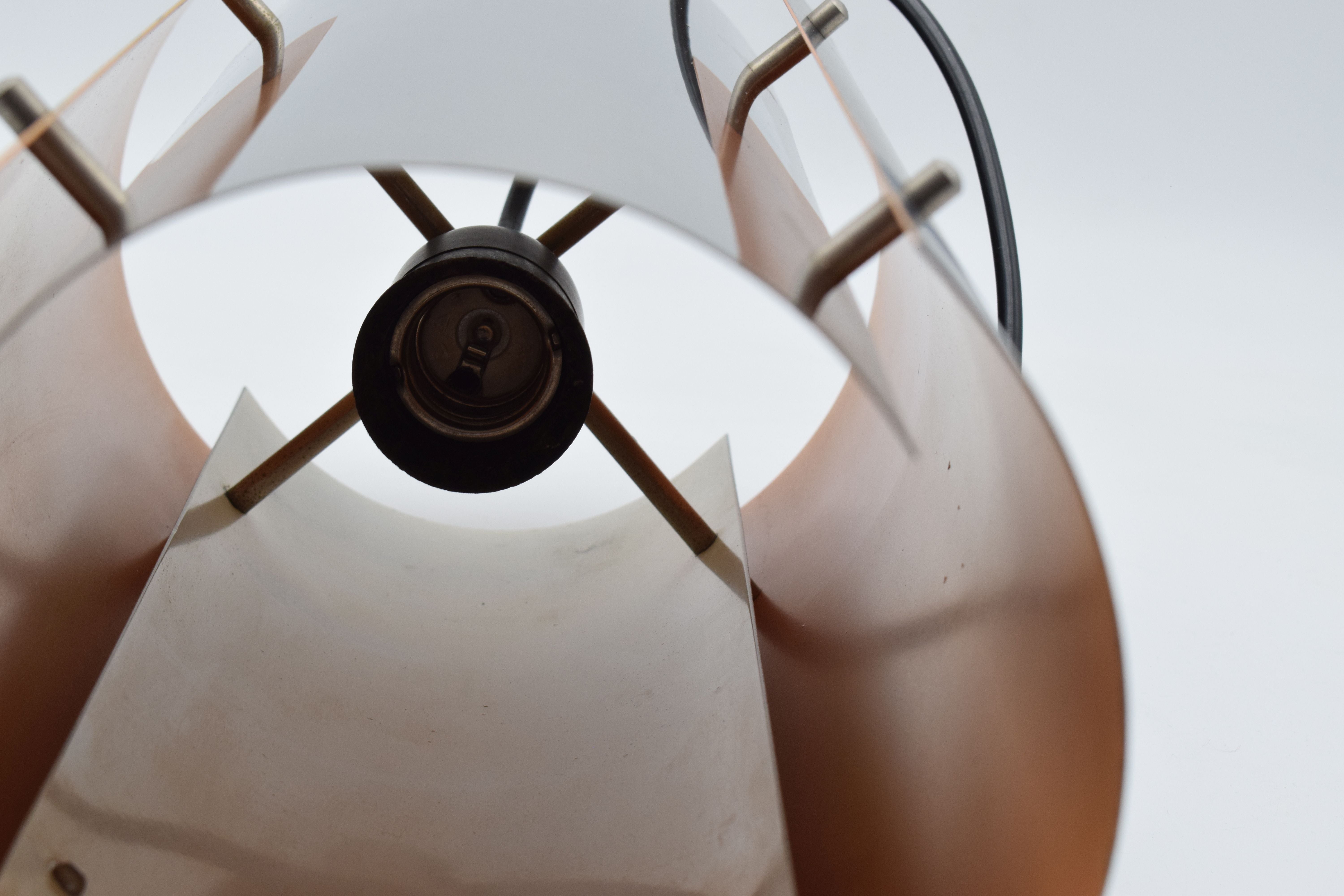 Stunning quality Scandinavian pendant attributed to jo hammerborg