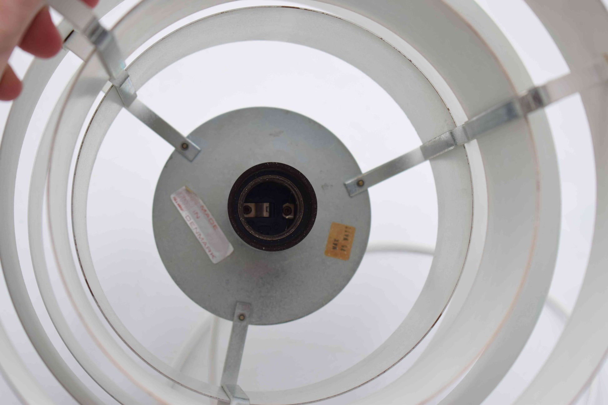 fog morup, scandinavian, ceiling light, pendant lamp, mid century modern, panton design, Denmark Danish, jo hammerborg, kitchen pendant, lyskaer lyfa, nelson eames, orange light, kalff