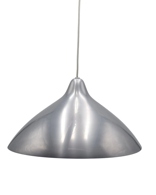 Stockmann Orno, silver pendant lamp, pendant lamp 1950s, aluminium pendant, pape finland lamp, scandinavian lamp, mid century modern, mid century lamp, bauhaus miller, poulsen fog morup, lyfa eames lamp, ikea vintage, philips cosack