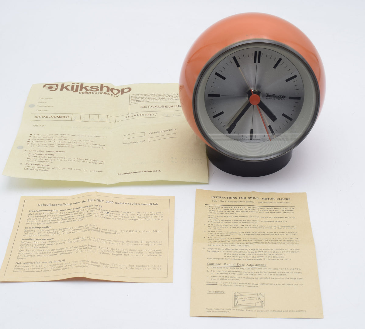 hanhart space age ball clock