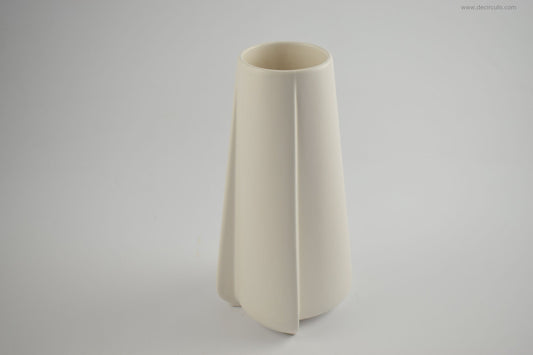 Jarrón blanco abstracto modernista Flora Hardenberg Holland