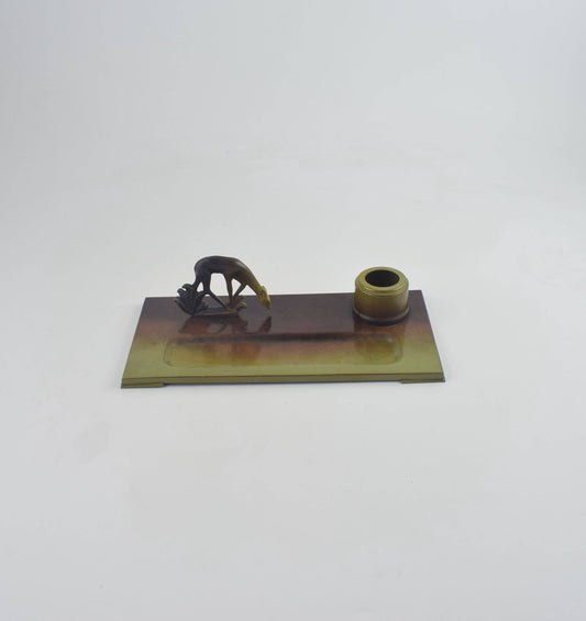 Ystad bronzen inktpot, Zweedse bronzen ontwerp inktpot uit Ystad Zweden c. jaren dertig