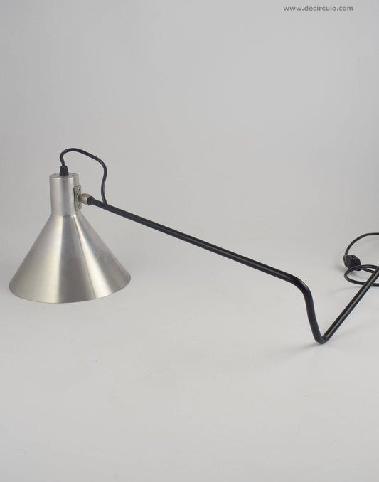 Anvia hoogervorst chroom aluminium elleboogwandlamp, Anvia 748-08 Verstelbare zilverkleurige armlamp