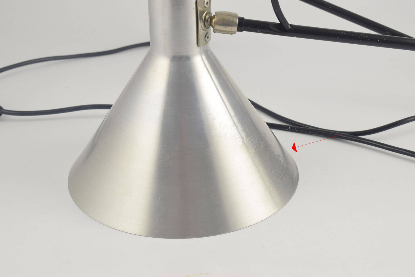 Anvia hoogervorst chroom aluminium elleboogwandlamp, Anvia 748-08 Verstelbare zilverkleurige armlamp