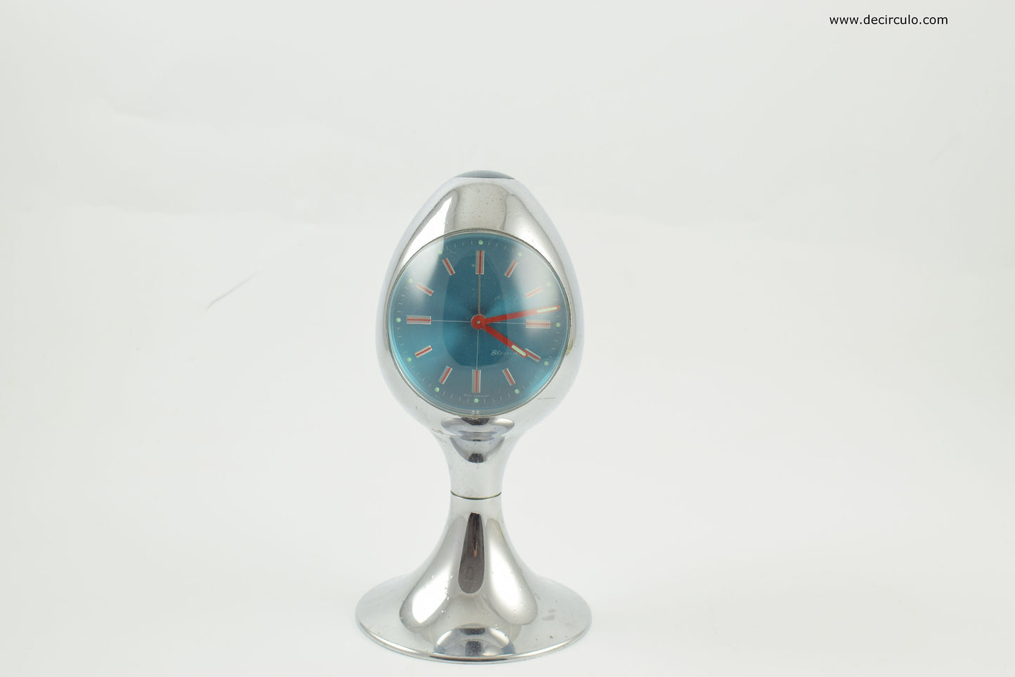 Blessing alarm clock, pedestal silver blue special edition