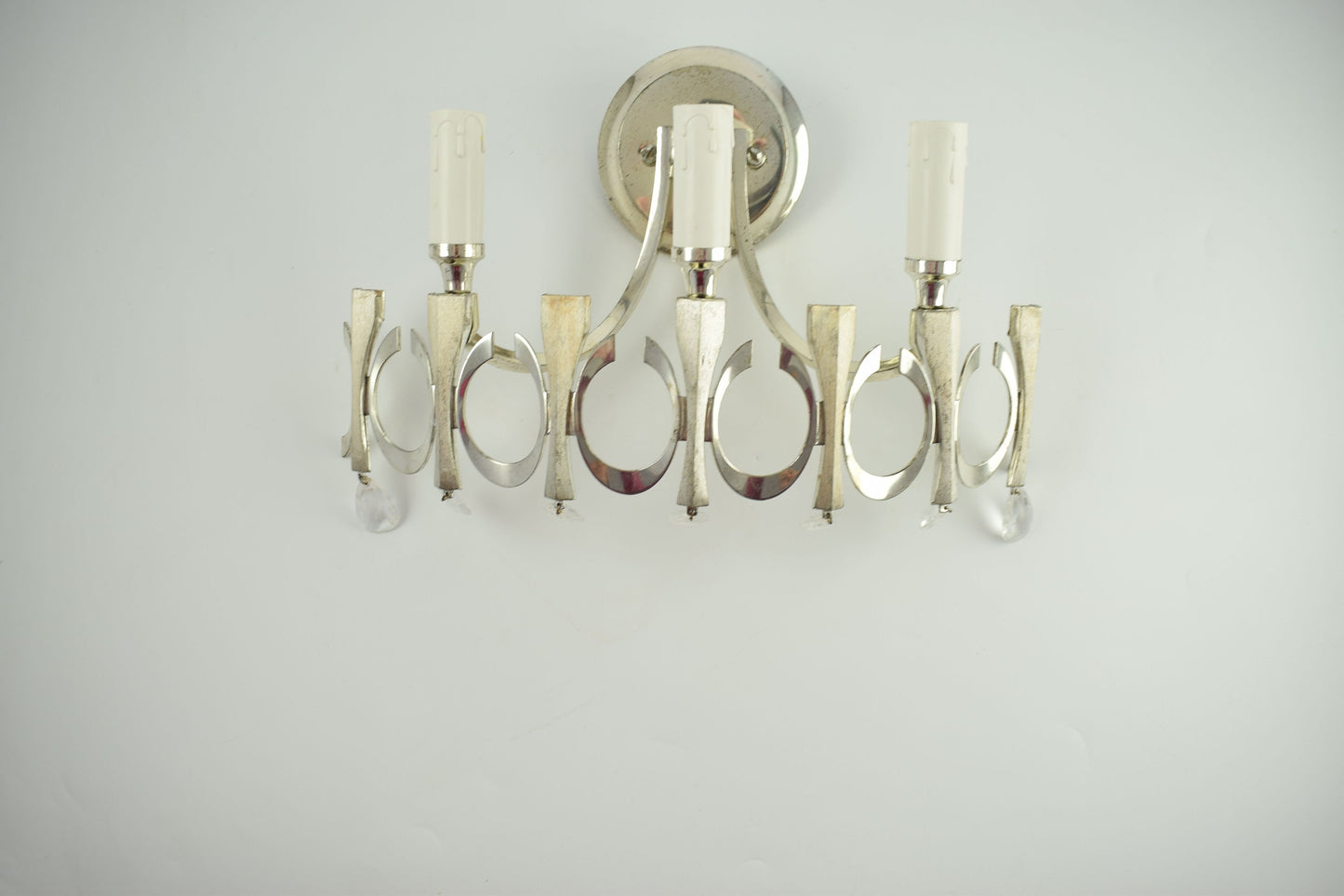 Gaetano Sciolari Mid Century Moderne schanswandverlichting, modernistische wandlamp in Hollywood-stijl